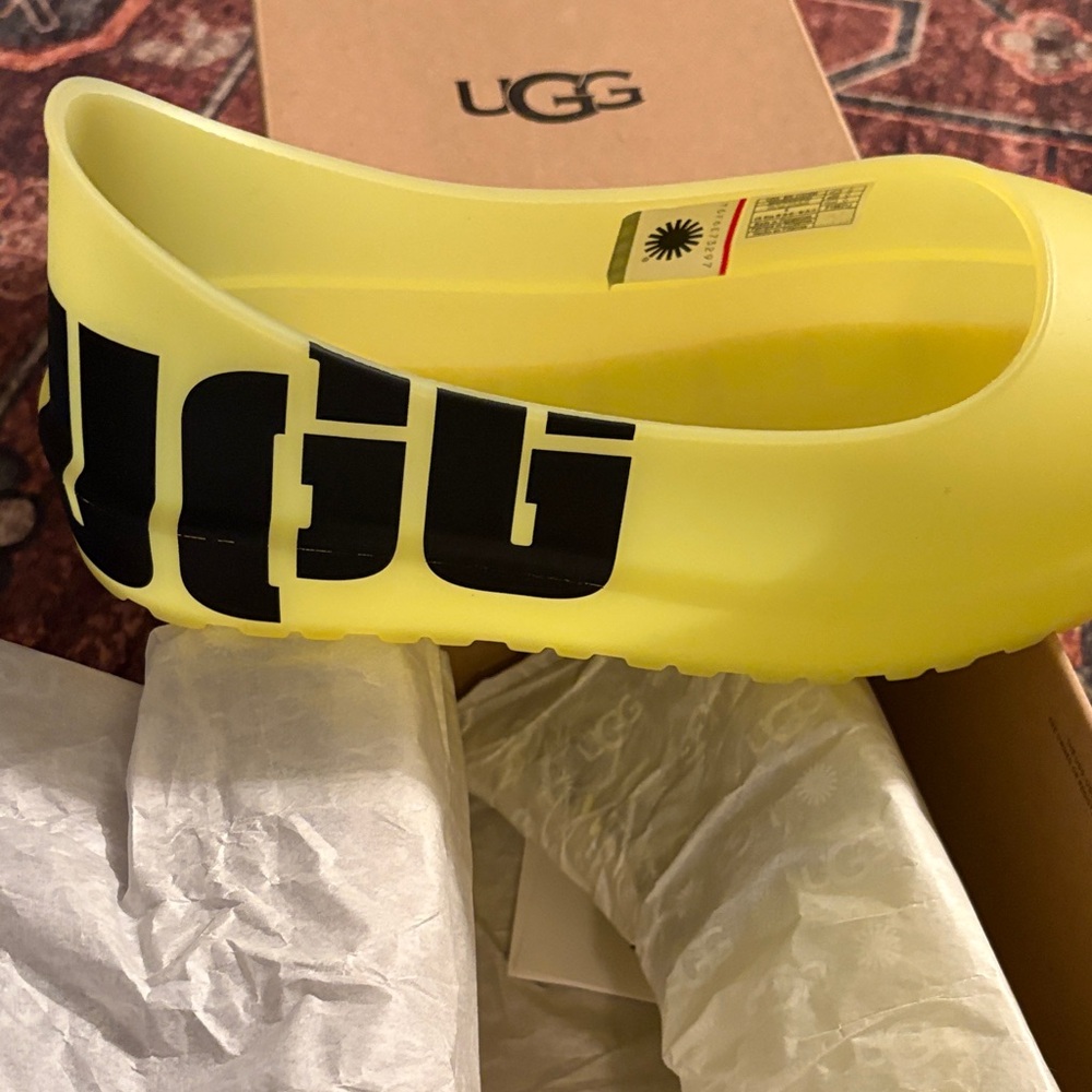UGG Bright Yellow Slip-On Shoe Covers